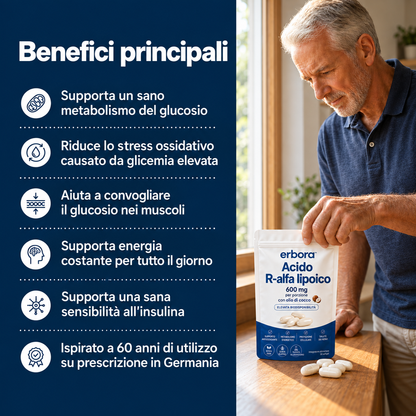 Erbora+ Acido R-alfa-lipoico