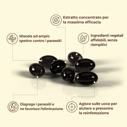 Erbora+ 18-IN-1 | Elimina Parassiti e Larve Nascosti