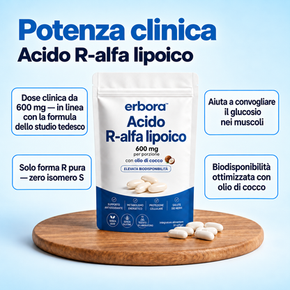 Erbora+ Acido R-alfa-lipoico