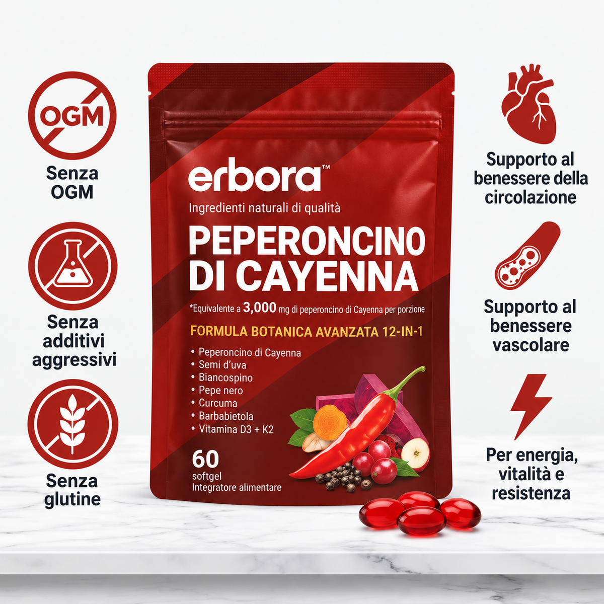 Erbora+ Peperoncino Di Cayenna