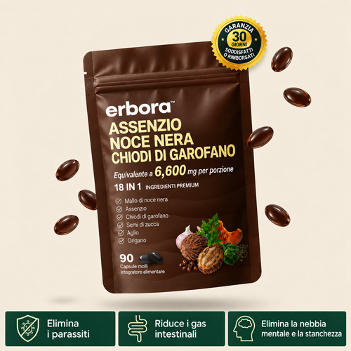 Erbora+ 18-IN-1 | Elimina Parassiti e Larve Nascosti