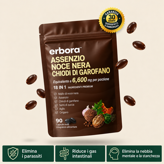 Erbora+ 18-IN-1 | Elimina Parassiti e Larve Nascosti