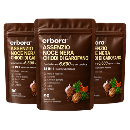 Erbora+ 18-IN-1 | Elimina Parassiti e Larve Nascosti