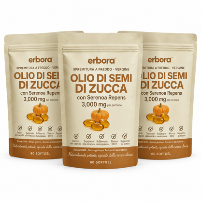 Erbora+ Capsule Molli di Olio di Semi di Zucca