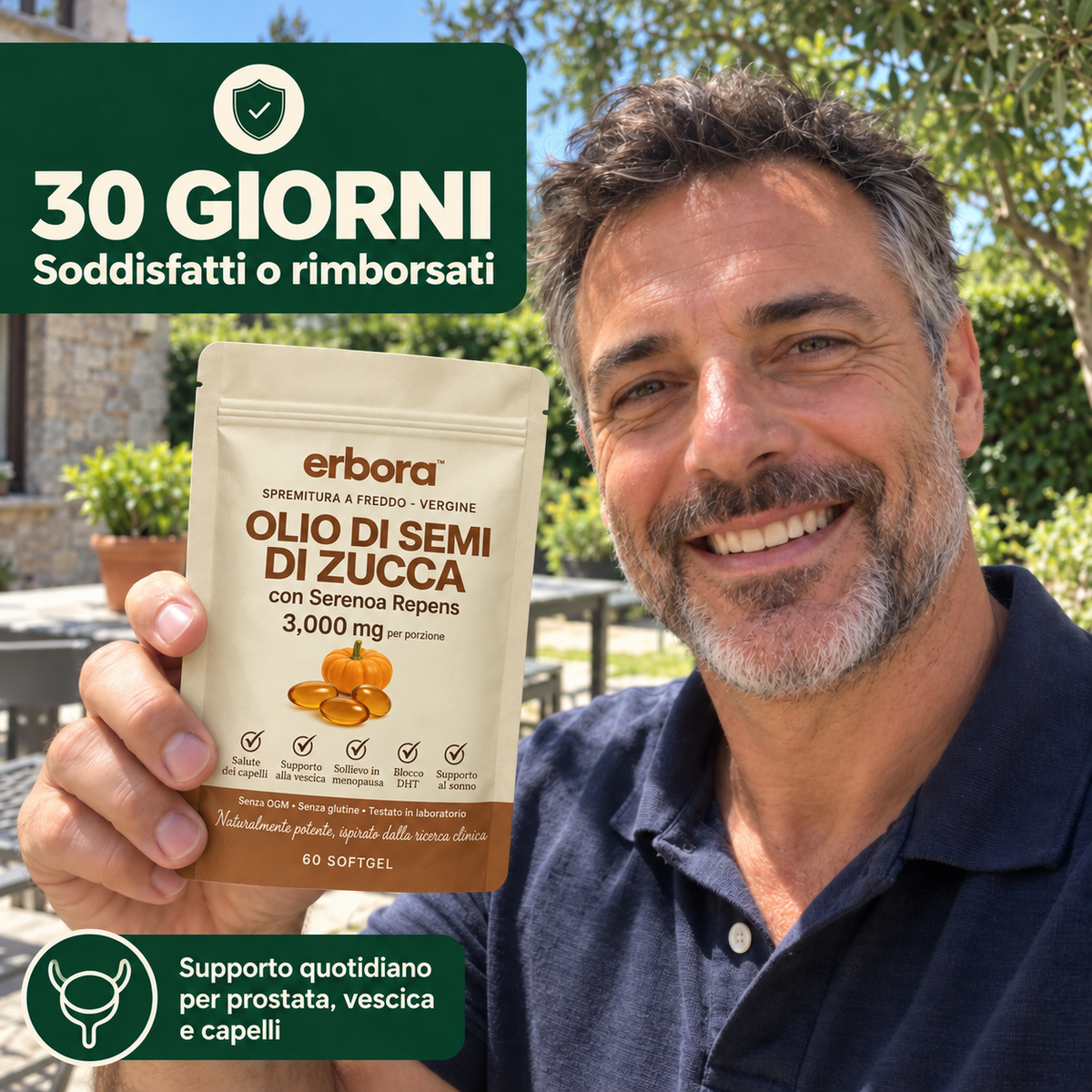 Erbora+ Capsule Molli di Olio di Semi di Zucca