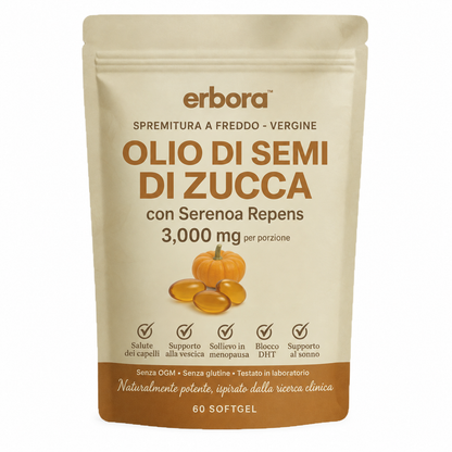Erbora+ Capsule Molli di Olio di Semi di Zucca